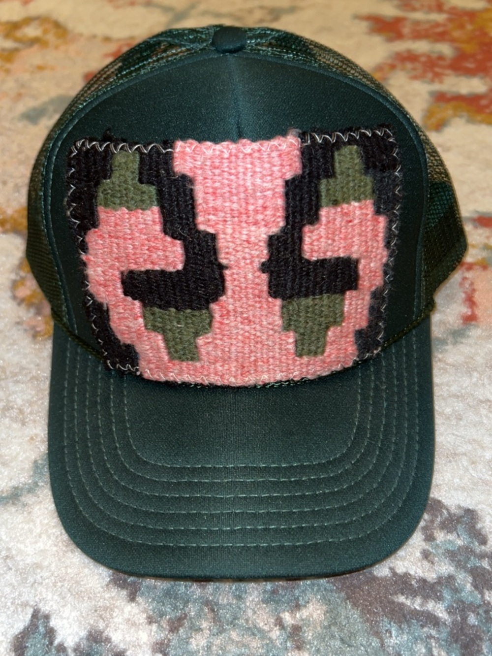 Orijinal Kilim Truker Hat New Dark Green